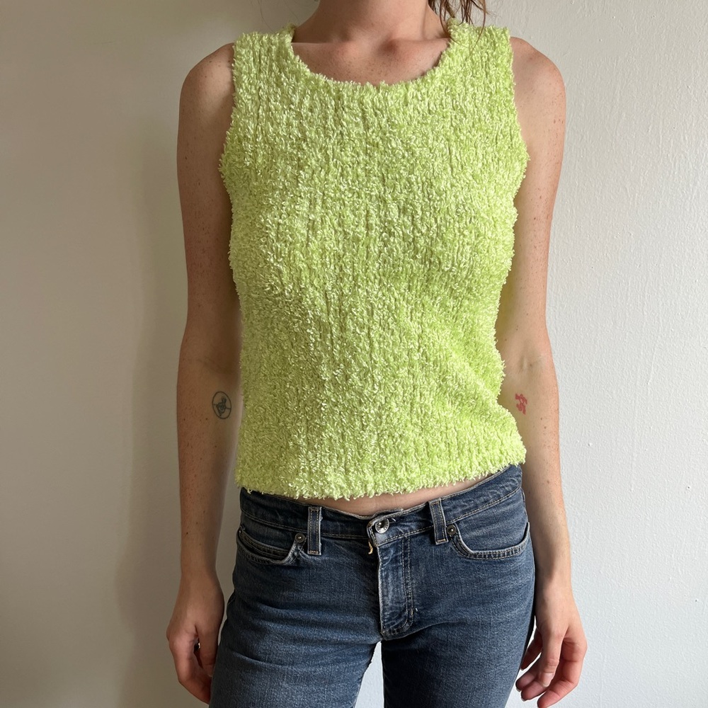 VTG Fuzzy Lime Green Tank